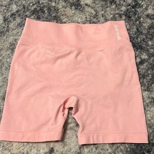 pink biker shorts with butt scrunch!
